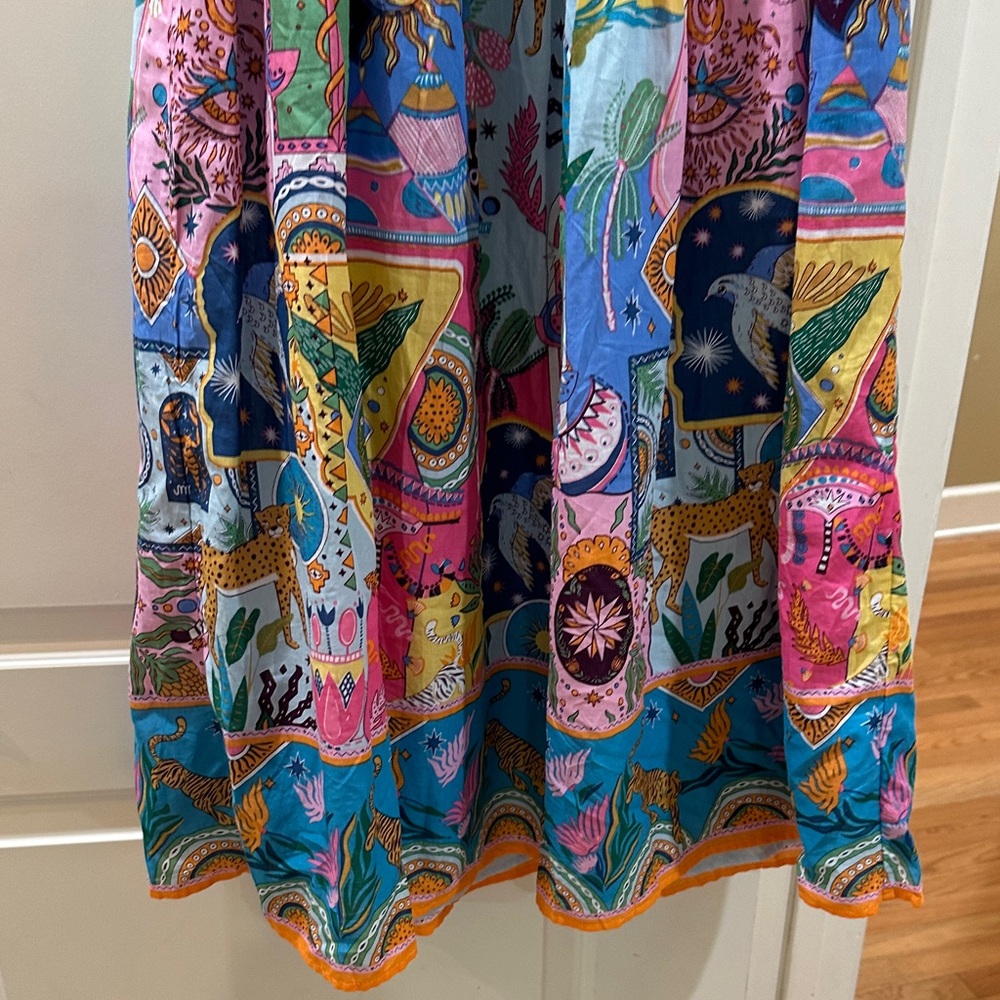 J.Marie Colorful Printed Midi Dress - Multi color size xs - Picture 4 of 4